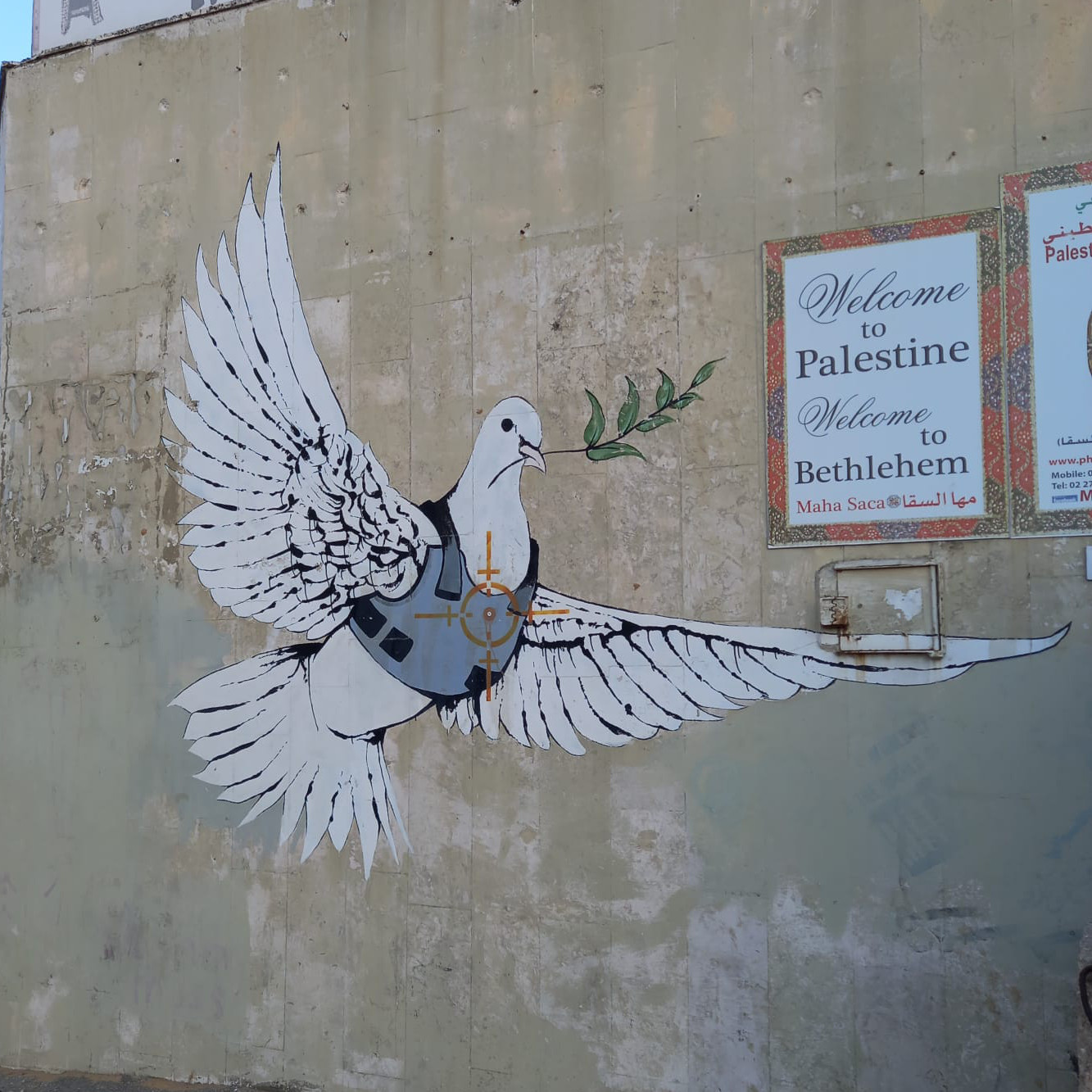 Banksy Dove Mural